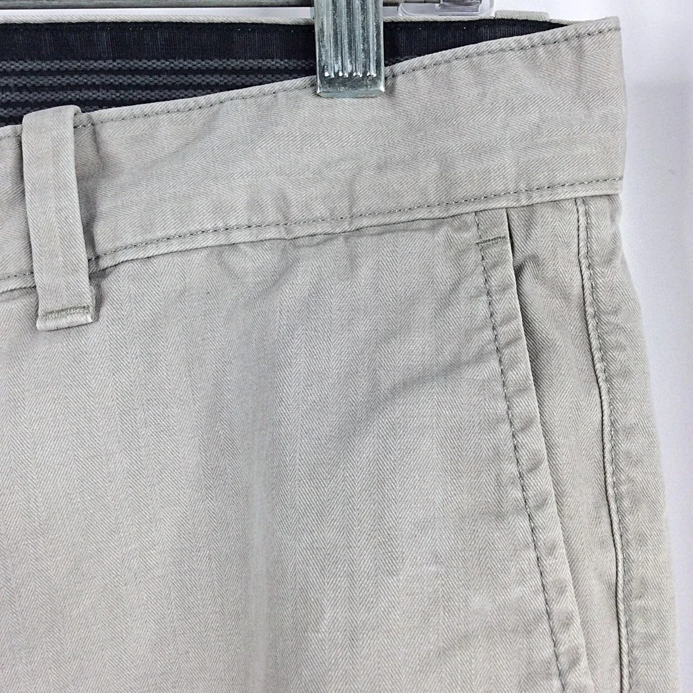 Banana Republic Aiden Pant Men's Size 32x32 Gray Flat Front Chino